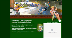 Desktop Screenshot of floridaziplineadventures.com